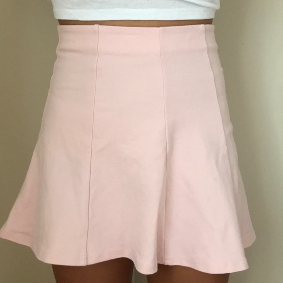Pastel pink forever 21 skater skirt. - Picture 1 of 1